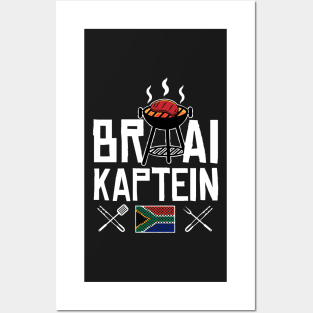 Braai Kaptein South Africa Family BBQ Posters and Art